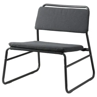 IKEA LINNEBÄCK Fotoliu, Vissle gri inchis