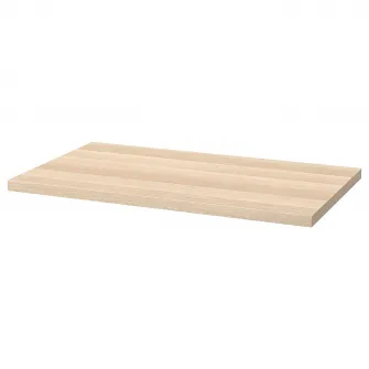 IKEA LINNMON Blat, vopsit alb aspect stejar, 100x60 cm