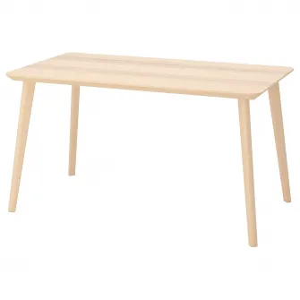 IKEA LISABO Masa, furnir frasin, 140x78 cm