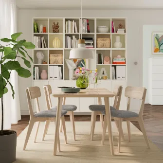 IKEA LISABO Masa, furnir frasin, 140x78 cm