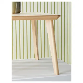 IKEA LISABO / RÖNNINGE Masa + 2 scaune, furnir frasin/verde, 88x78 cm