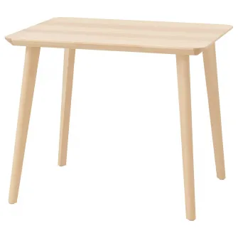 IKEA LISABO Masa, furnir frasin, 88x78 cm