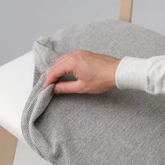 IKEA LISABO Scaun, frasin/Tallmyra alb/negru