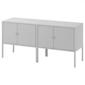 IKEA LIXHULT Combinatie corp, gri, 120x35x57 cm