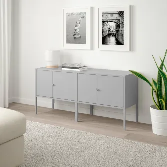 IKEA LIXHULT Combinatie corp, gri, 120x35x57 cm