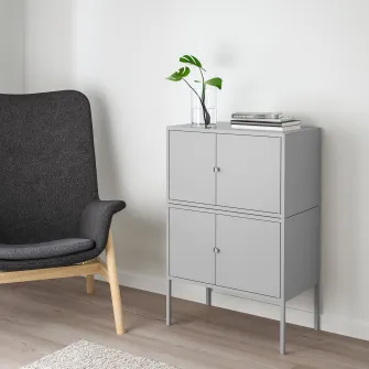 IKEA LIXHULT Combinatie corp, gri, 120x35x57 cm