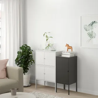 IKEA LIXHULT Combinatie corp, gri/antracit, 95x35x92 cm