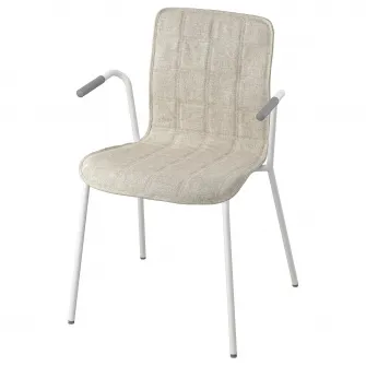 IKEA LÄKTARE Scaun conferinta, bej deschis/alb