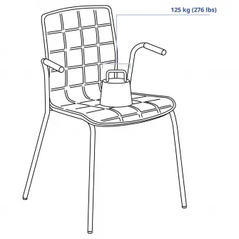 IKEA LÄKTARE Scaun conferinta, bej deschis/negru