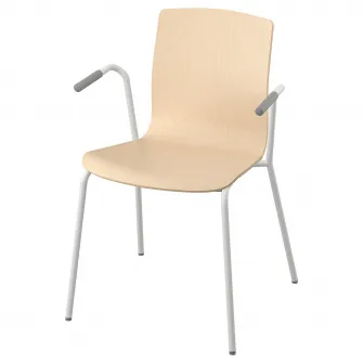 IKEA LÄKTARE Scaun conferinta, furnir mesteacan/alb