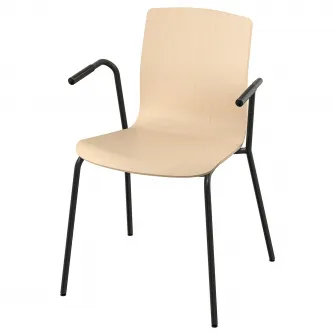 IKEA LÄKTARE Scaun conferinta, furnir mesteacan/negru