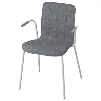 IKEA LÄKTARE Scaun conferinta, gri mediu/alb