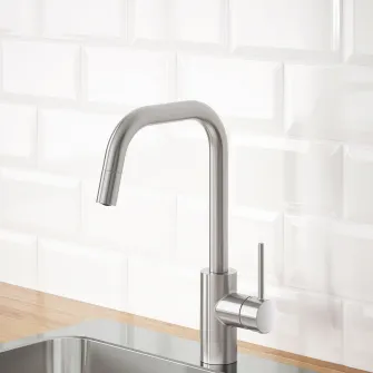 IKEA ÄLMAREN Baterie bucatarie+dus extractibil, aspect inox