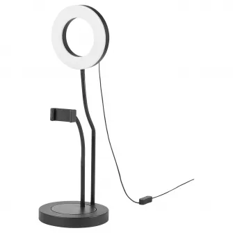 IKEA LÅNESPELARE Lampa circulara cu suport telefon