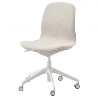 IKEA LÅNGFJÄLL Scaun conferinta, Gunnared bej/alb