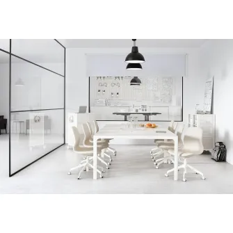 IKEA LÅNGFJÄLL Scaun conferinta, Gunnared bej/alb