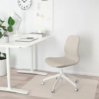IKEA LÅNGFJÄLL Scaun conferinta, Gunnared bej/alb