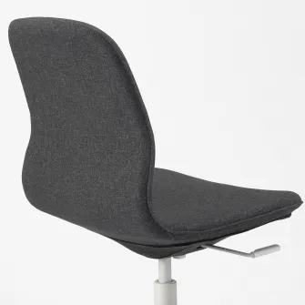 IKEA LÅNGFJÄLL Scaun conferinta, Gunnared gri inchis/alb
