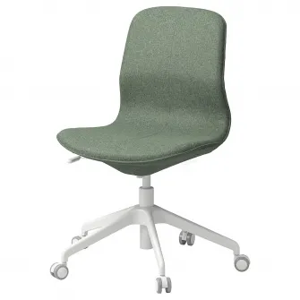 IKEA LÅNGFJÄLL Scaun conferinta, Gunnared verde-gri/alb