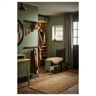 IKEA LOHALS Covor, tesatura plata, natur, 80x150 cm