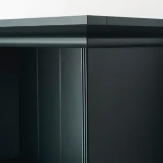 IKEA LOMMARP Biblioteca, albastru inchis-verde, 65x199 cm