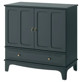 IKEA LOMMARP Corp, albastru inchis-verde, 102x101 cm