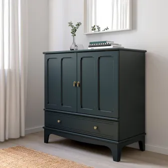 IKEA LOMMARP Corp, albastru inchis-verde, 102x101 cm