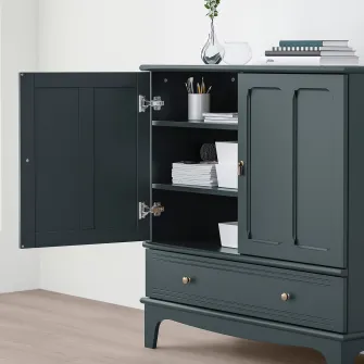 IKEA LOMMARP Corp, albastru inchis-verde, 102x101 cm