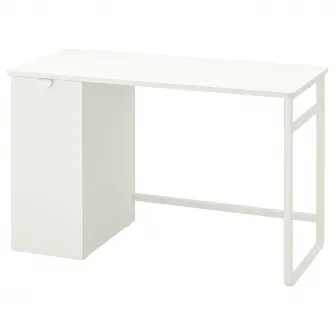 IKEA LÄRANDE Birou+unitate depozitare culisanta, alb, 120x58 cm