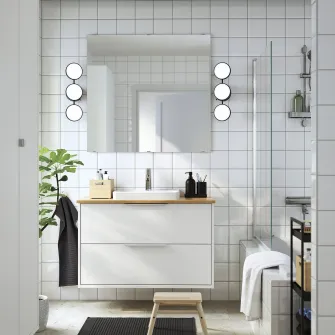 IKEA ÅLSKEN Blat, bambus/furnir, 102x49 cm