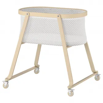 IKEA ÄLSKVÄRD Cos bebe cu saltea, mesteacan, 40x73 cm