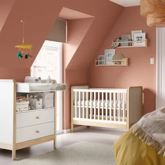 IKEA ÄLSKVÄRD Masa infasat/comoda, mesteacan/alb