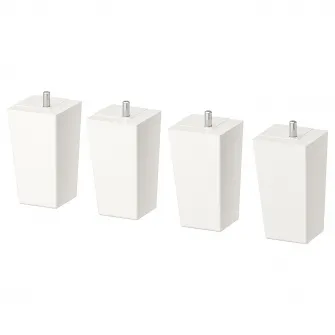 IKEA LÄTTHET Picior, alb/lemn, 11 cm