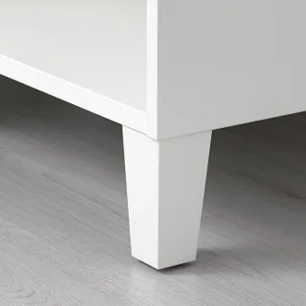 IKEA LÄTTHET Picior, alb/lemn, 11 cm