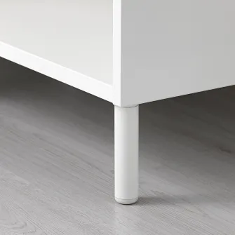 IKEA LÄTTHET Picior, alb/metal, 11 cm