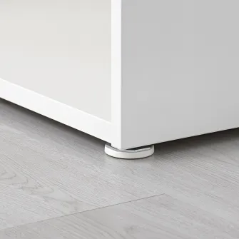IKEA LÄTTHET Picior, reglabil, alb