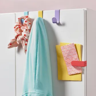 IKEA LÄTTHET Carlig si clema, multicolor