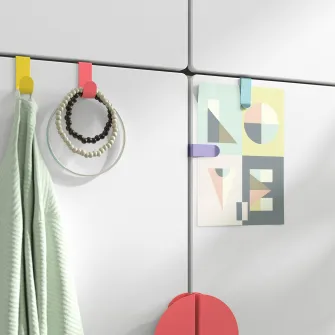 IKEA LÄTTHET Carlig si clema, multicolor