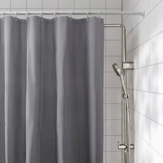 IKEA LUDDHAGTORN Perdea dus, gri, 180x200 cm