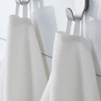 IKEA LUDDVIAL Prosop baie, alb, 55x120 cm