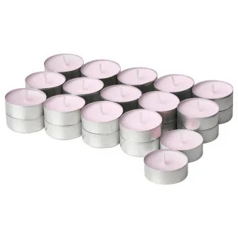 IKEA LUGNARE Lumanare pastila parfumata, iasomie/roz, 3.5 h