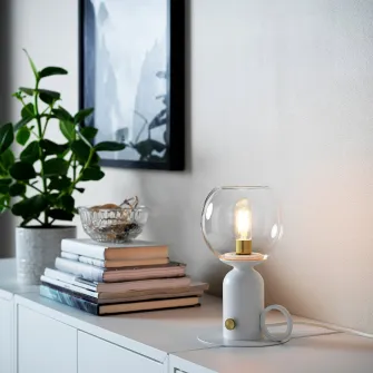 IKEA LUNNOM Bec LED E14 200 lumeni, intensitate reglabila/tubular sticla transparenta, 25 mm