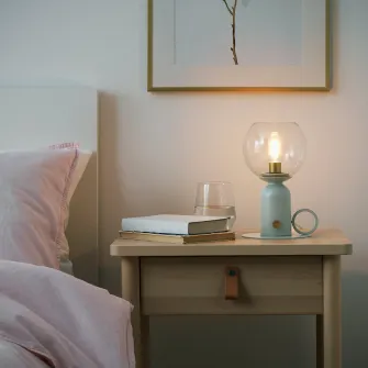 IKEA LUNNOM Bec LED E14 200 lumeni, intensitate reglabila/tubular sticla transparenta, 25 mm