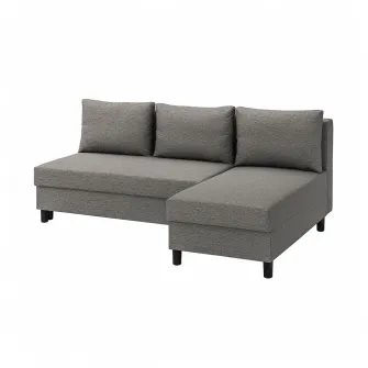 IKEA ÄLVDALEN Canapea extensibila 3locuri+sezlong, Knisa gri-bej