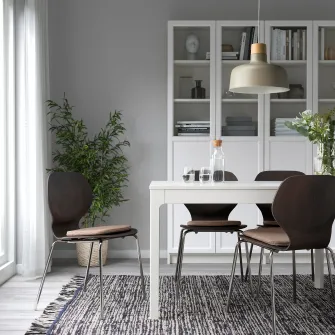 IKEA ÄLVGRÄSMAL Perna scaun, bej, 32.6/31.3x33x3 cm