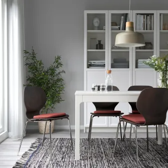 IKEA ÄLVGRÄSMAL Perna scaun, rosu, 32.6/31.3x33x3 cm