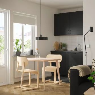 IKEA LYCKAN Scaun, furnir mesteacan