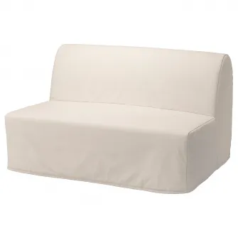 IKEA LYCKSELE LÖVÅS Canapea extensibila 2 locuri, Ransta natur