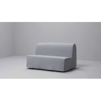 IKEA LYCKSELE LÖVÅS Canapea extensibila 2 locuri, Vansbro gri inchis