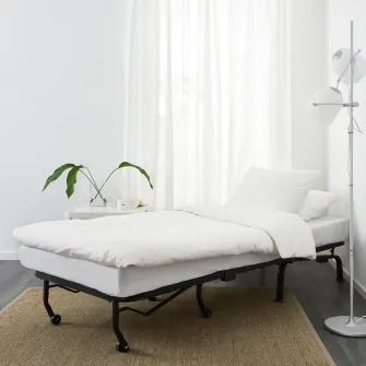 IKEA LYCKSELE LÖVÅS Fotoliu extensibil, Ransta natur